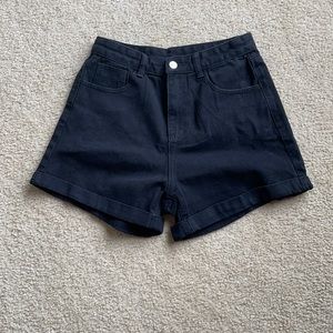 Black Jean Shorts S